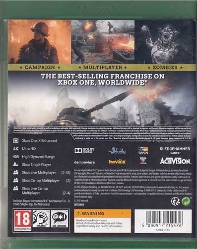 Call of Duty - WW2 - Xbox One Spil (B-Grade) (Genbrug)